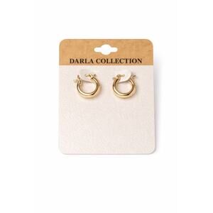 Darla Collection Gold Huggie Hoop Earrings Minimal Everyday Jewelry
